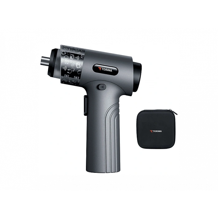 TORIMA TTS-01 Gri 30 Parça Led Işıklı Mıknatıslı Type-C Sarjlı Tornavida Seti