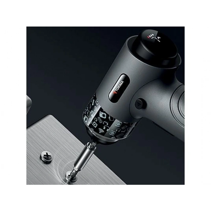 TORIMA TTS-01 Gri 30 Parça Led Işıklı Mıknatıslı Type-C Sarjlı Tornavida Seti