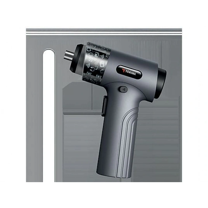 TORIMA TTS-01 Gri 30 Parça Led Işıklı Mıknatıslı Type-C Sarjlı Tornavida Seti