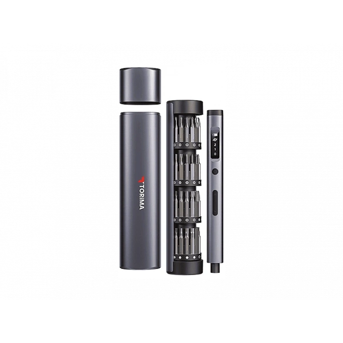 TORIMA TTS-03 60 Parça Led Işıklı Mıknatıslı Alüminyum Kasa Type-C  Şarjlı Hassas Tornavida Seti