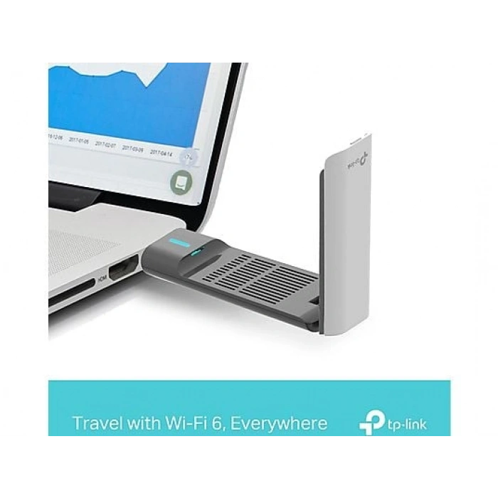 TP-LINK Archer TX50UH | Wi-Fi 6 USB Adaptör | AX3000 Mbps | USB 3.0 | Beamforming | MU-MIMO | Oyun | WPA3 | Kolay Kurulum