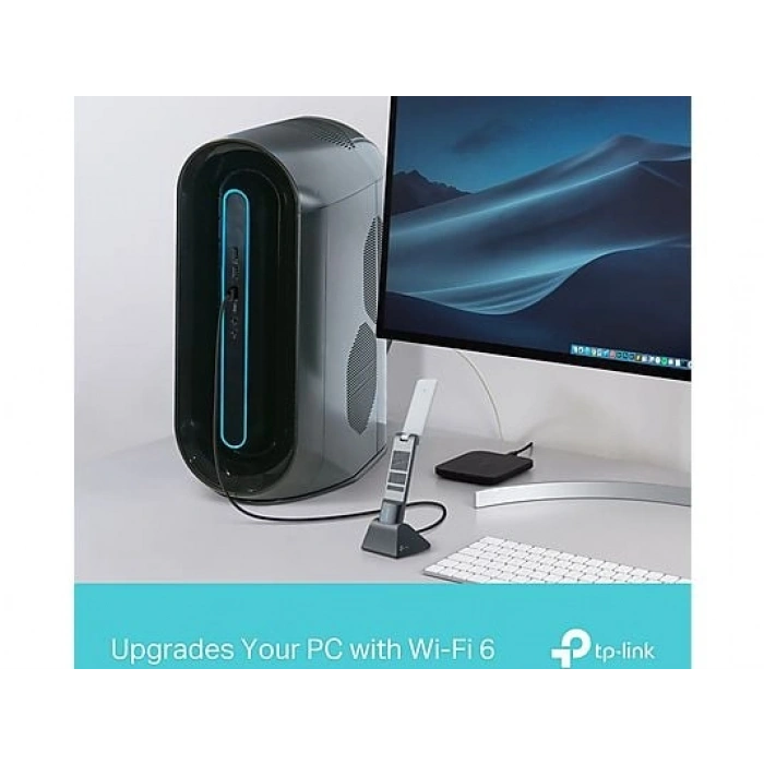 TP-LINK Archer TX50UH | Wi-Fi 6 USB Adaptör | AX3000 Mbps | USB 3.0 | Beamforming | MU-MIMO | Oyun | WPA3 | Kolay Kurulum
