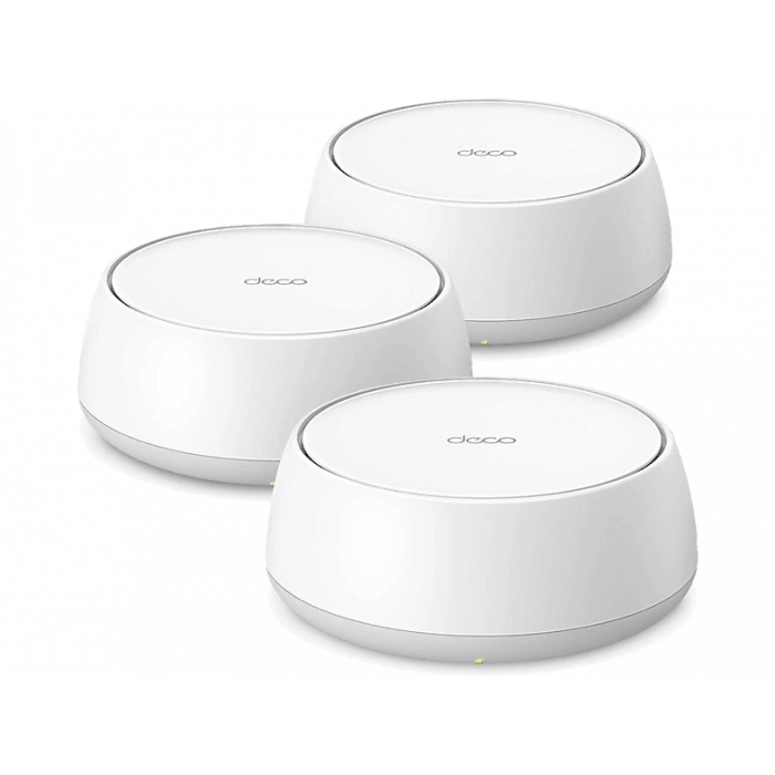 TP-LINK Deco BE25 (3-Pack) | Wi-Fi 7 Mesh | BE3600 Mbps | Fiber Destekli | Çift Bant | AI-Roaming | 2.5 Gbps | 200 Cihaz | WPA3 | VPN | Mobil Kurulum