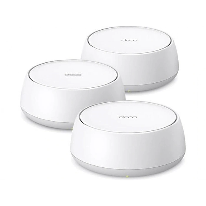 TP-LINK Deco BE25 (3-Pack) | Wi-Fi 7 Mesh | BE3600 Mbps | Fiber Destekli | Çift Bant | AI-Roaming | 2.5 Gbps | 200 Cihaz | WPA3 | VPN | Mobil Kurulum
