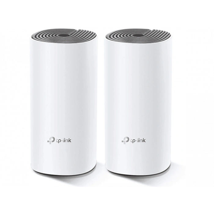 TP-LINK Deco E4 (2-Pack) | Wi-Fi 5 Mesh | AC1200 Mbps | Fiber Destekli | Çift Bant | 100 Mbps Port | 100 Cihaz | 260 m² Kapsama | WPA3 | Mobil Kurulum