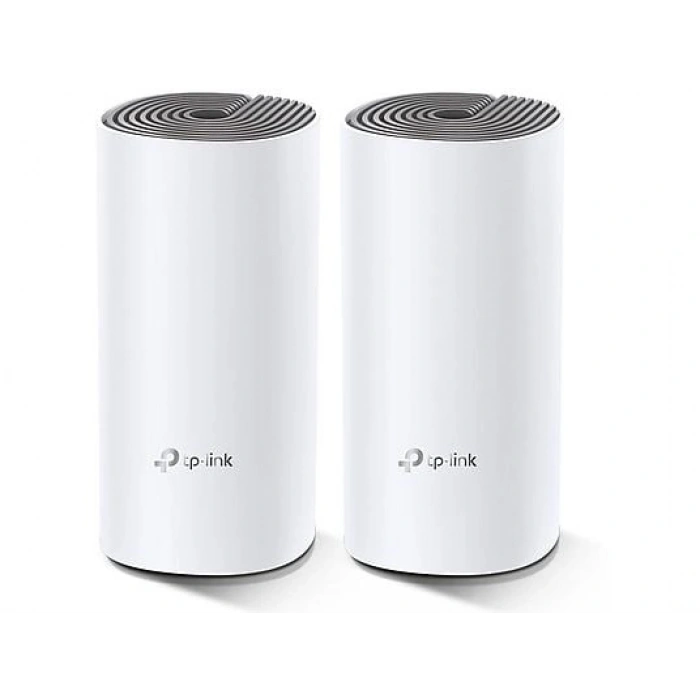 TP-LINK Deco E4 (2-Pack) | Wi-Fi 5 Mesh | AC1200 Mbps | Fiber Destekli | Çift Bant | 100 Mbps Port | 100 Cihaz | 260 m² Kapsama | WPA3 | Mobil Kurulum