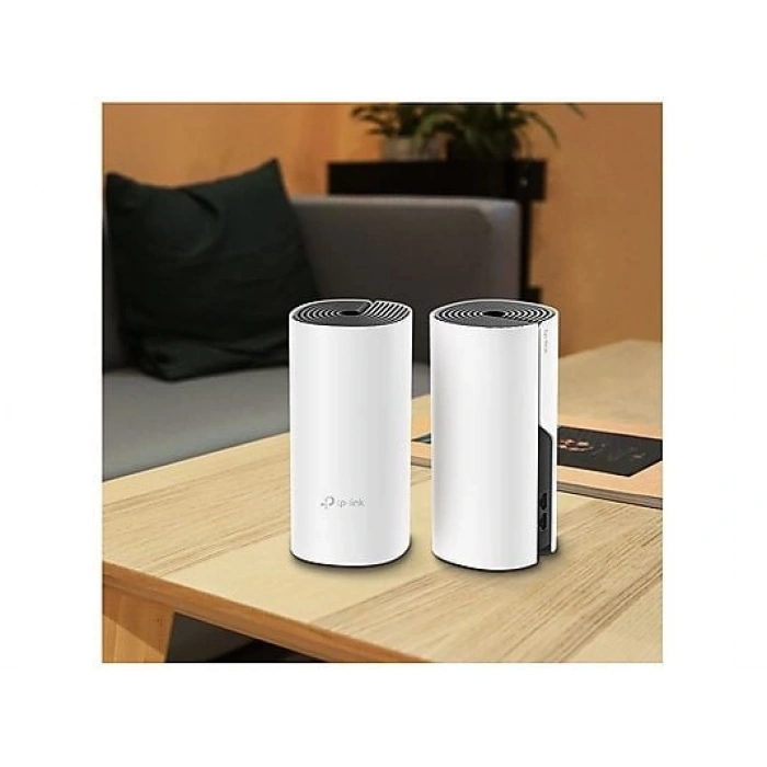 TP-LINK Deco M4 (2-Pack) | Wi-Fi 5 Mesh | AC1200 Mbps | Fiber Destekli | Çift Bant | Gigabit Port | 100 Cihaz | 260 m² Kapsama | WPA3 | Mobil Kurulum