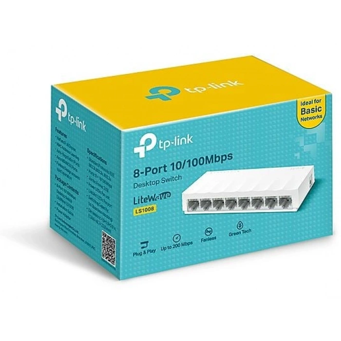 TP-LINK LS1008 8-Port 10/100Mbps Masaüstü Switch