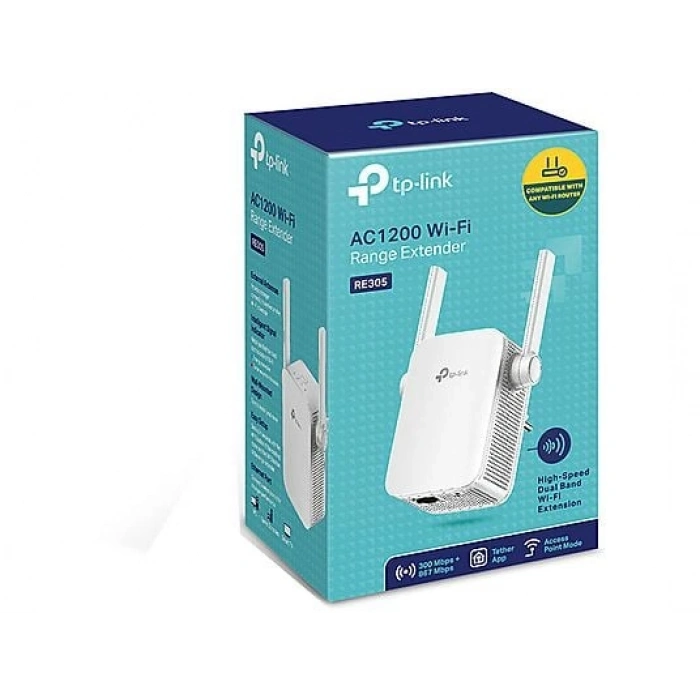 TP-LINK RE305 | Wi-Fi 5 Extender | AC1200 Mbps | 2 Anten | 1 Ethernet | AP Modu | EasyMesh | Dual Band