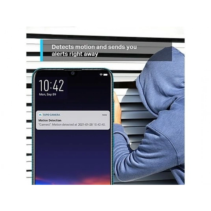 TP-LINK Tapo C210 | Akıllı Wi-Fi Kamera | 2K 3MP | 360° Hareket | 9m Gece | Çift Yönlü Ses | Sesli Alarm | Bulut/SD