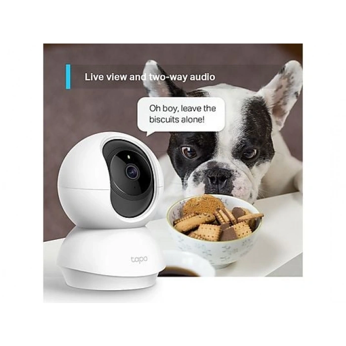 TP-LINK Tapo C210 | Akıllı Wi-Fi Kamera | 2K 3MP | 360° Hareket | 9m Gece | Çift Yönlü Ses | Sesli Alarm | Bulut/SD