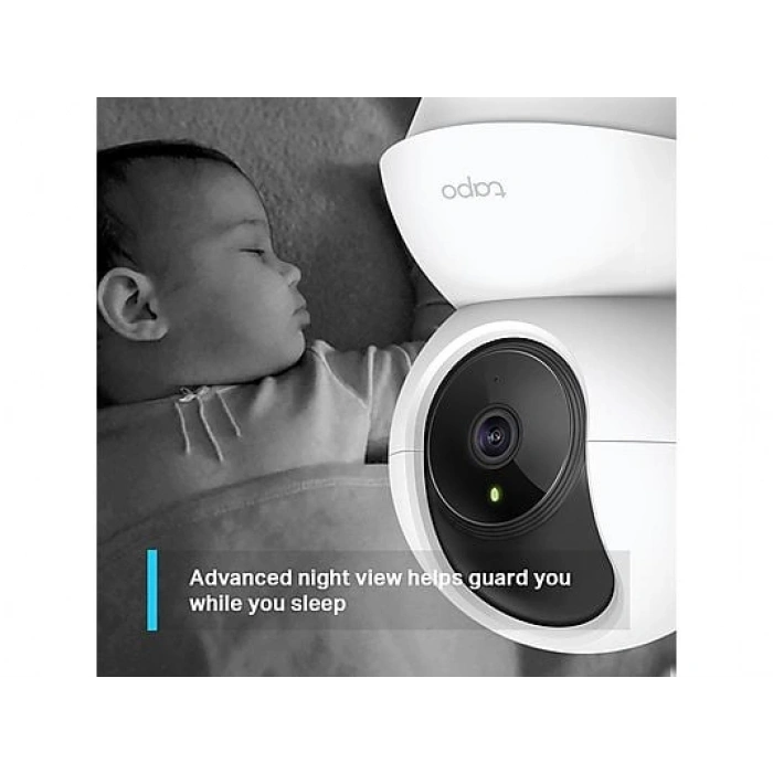 TP-LINK Tapo C210 | Akıllı Wi-Fi Kamera | 2K 3MP | 360° Hareket | 9m Gece | Çift Yönlü Ses | Sesli Alarm | Bulut/SD