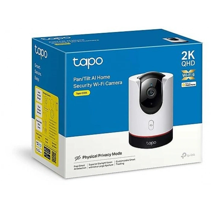TP-LINK Tapo C225 | Wi-Fi Kamera | 2K 4MP | AI Hareket | 360° | Renkli Gece | Çift Yönlü Ses | Bulut/Yerel