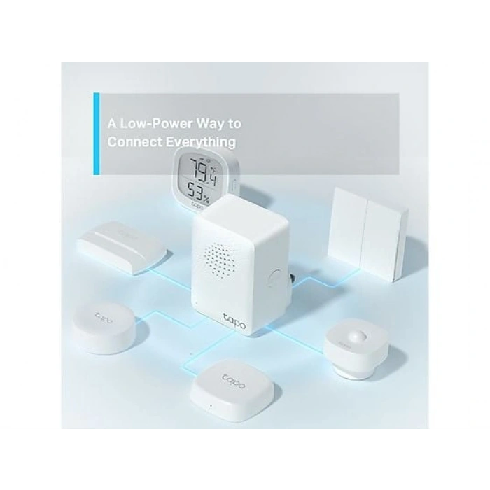 TP-LINK Tapo H100 | Akıllı Hub | 64 Cihaz | 19 Zil Sesi | Kablolamasız | Düğme & Sensör | Tapo Ekosistem Hub