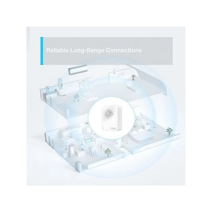 TP-LINK Tapo H100 | Akıllı Hub | 64 Cihaz | 19 Zil Sesi | Kablolamasız | Düğme & Sensör | Tapo Ekosistem Hub