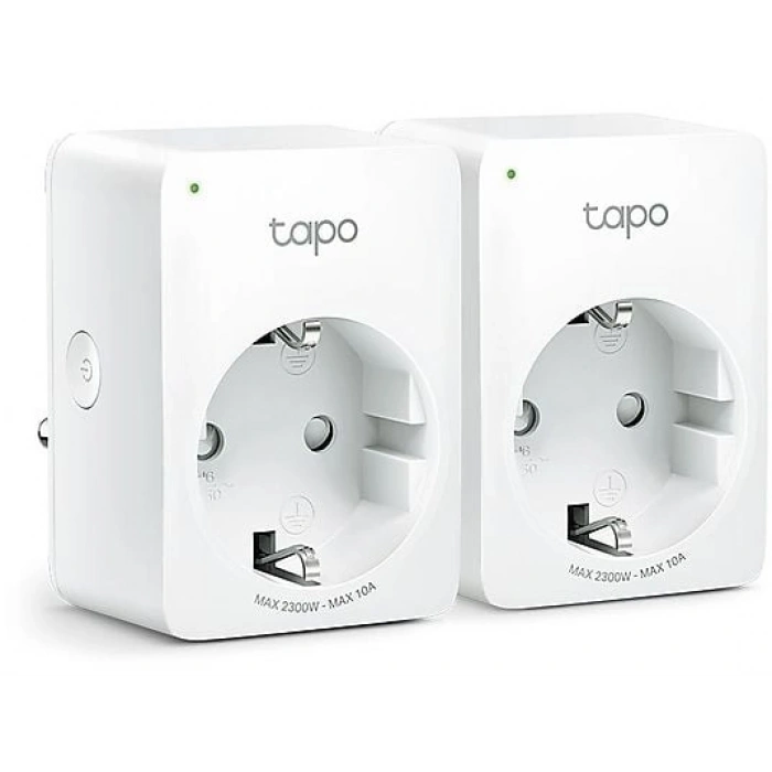 TP-LINK Tapo P100 (2-pack) | Akıllı Mini Wi-Fi Priz | Uzaktan Kontrol | Alexa/Google | Cihaz Paylaşımı | Zamanlama | Kolay Kurulum | Hub Gerektirmez