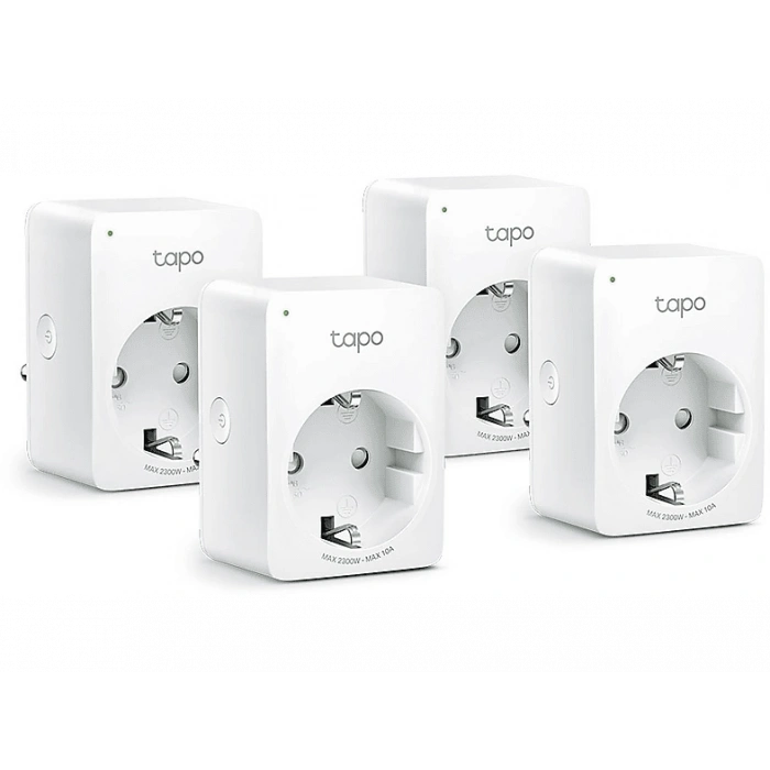 TP-LINK Tapo P100 (4-pack) | Akıllı Mini Wi-Fi Priz | Uzaktan Kontrol | Alexa/Google | Cihaz Paylaşımı | Zamanlama | Kolay Kurulum | Hub Gerektirmez