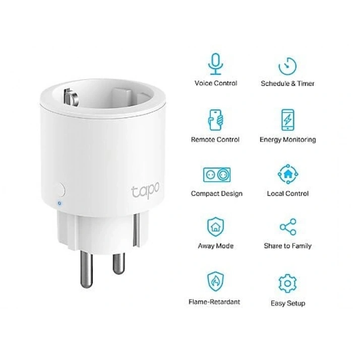 TP-LINK Tapo P115 (1-Pack) | Mini Akıllı Wi-Fi Priz | Enerji İzleme | Uzaktan Kontrol | Alexa/Google | Cihaz Paylaşımı | Kolay Kurulum | Hub Gerektirmez
