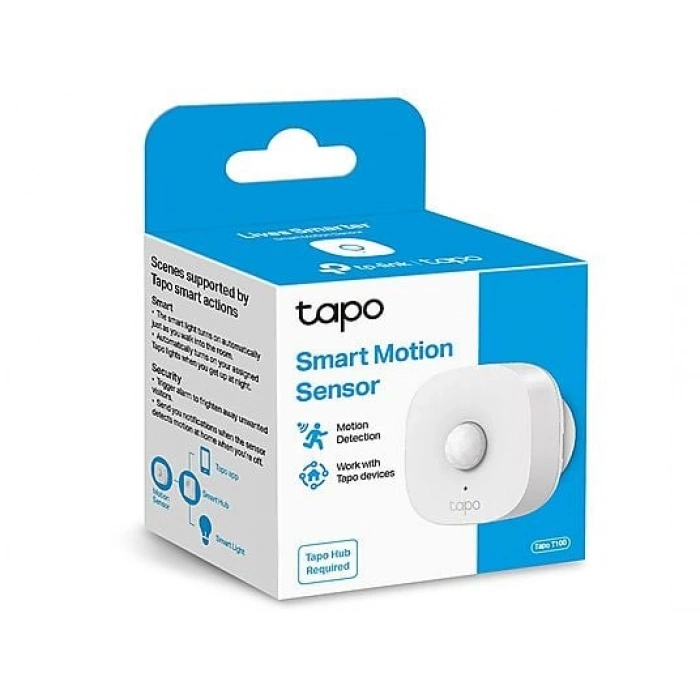 TP-LINK Tapo T100 | Akıllı Hareket Sensörü | Hassasiyet Kontrolü | Pil Dahil | Kolay Kurulum | Tapo Hub Gereklidir Ayrıca Satılır