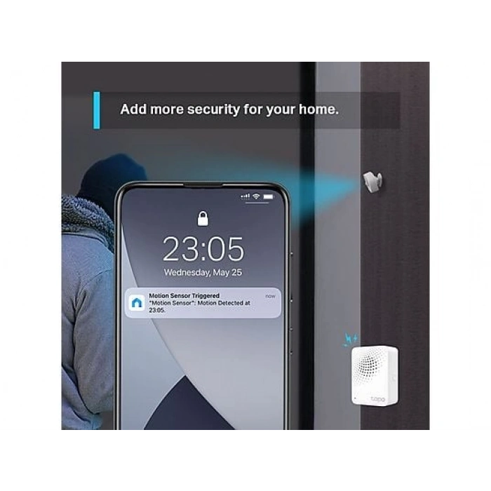 TP-LINK Tapo T100 | Akıllı Hareket Sensörü | Hassasiyet Kontrolü | Pil Dahil | Kolay Kurulum | Tapo Hub Gereklidir Ayrıca Satılır