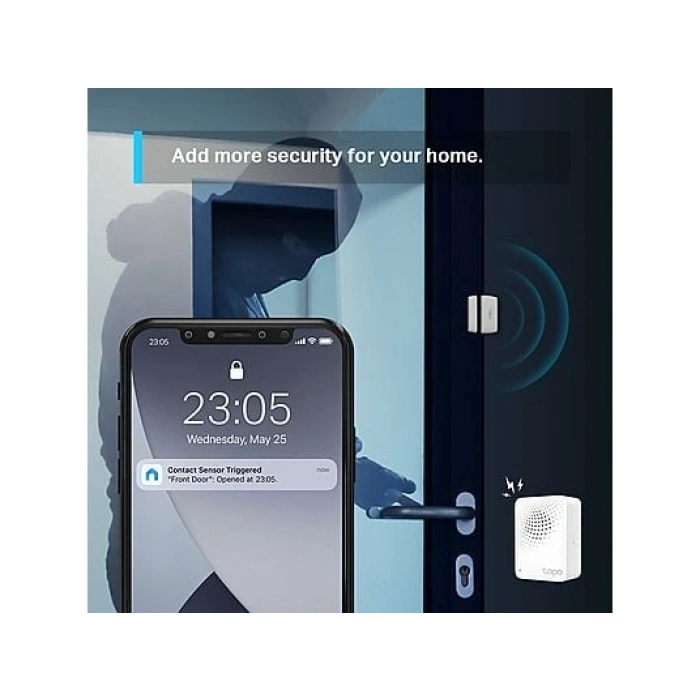 TP-LINK Tapo T110 | Akıllı Kapı/Pencere Sensörü | Anlık Bildirim | Pil Dahil | Kolay Kurulum | Tapo Hub | Diğer Tapo Sensörlerle