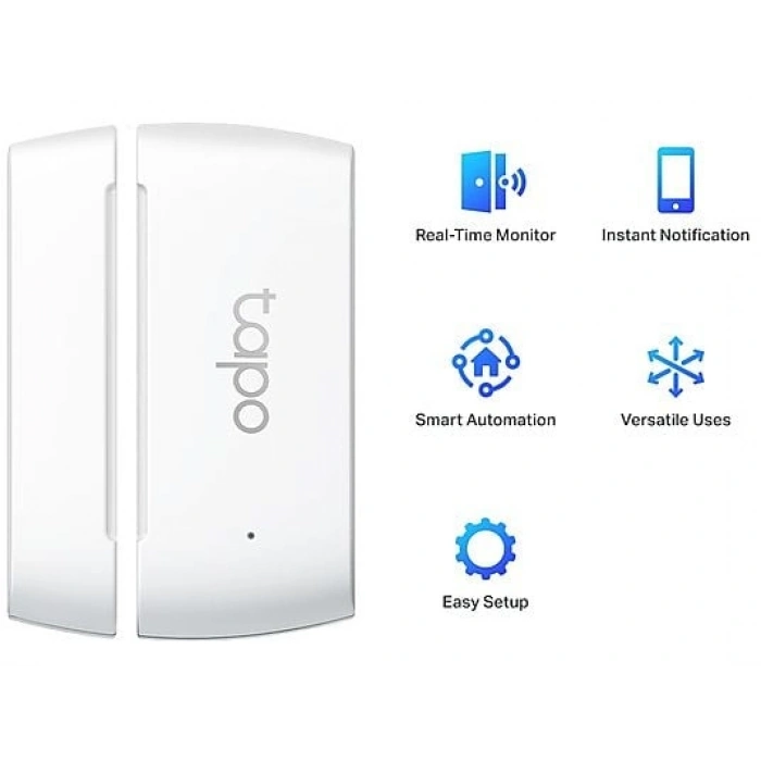 TP-LINK Tapo T110 | Akıllı Kapı/Pencere Sensörü | Anlık Bildirim | Pil Dahil | Kolay Kurulum | Tapo Hub | Diğer Tapo Sensörlerle