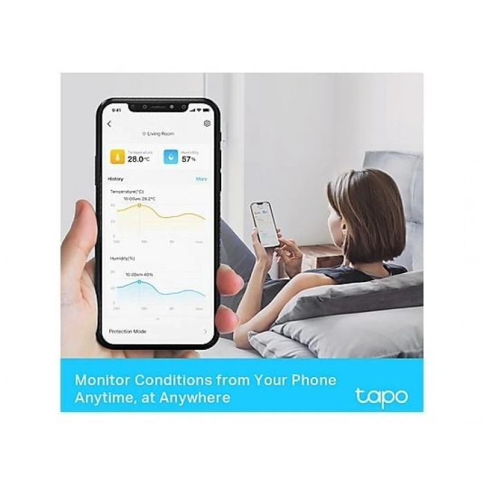TP-LINK Tapo T315 Ekosistemi, Alexa & Google Uyumlu Akıllı Termometre ve Nem Ölçer