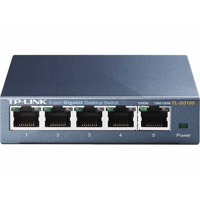 TP-LINK Tl-Sg105 5 Port Gigabit Masaüstü Switch (Çelik Kasa)