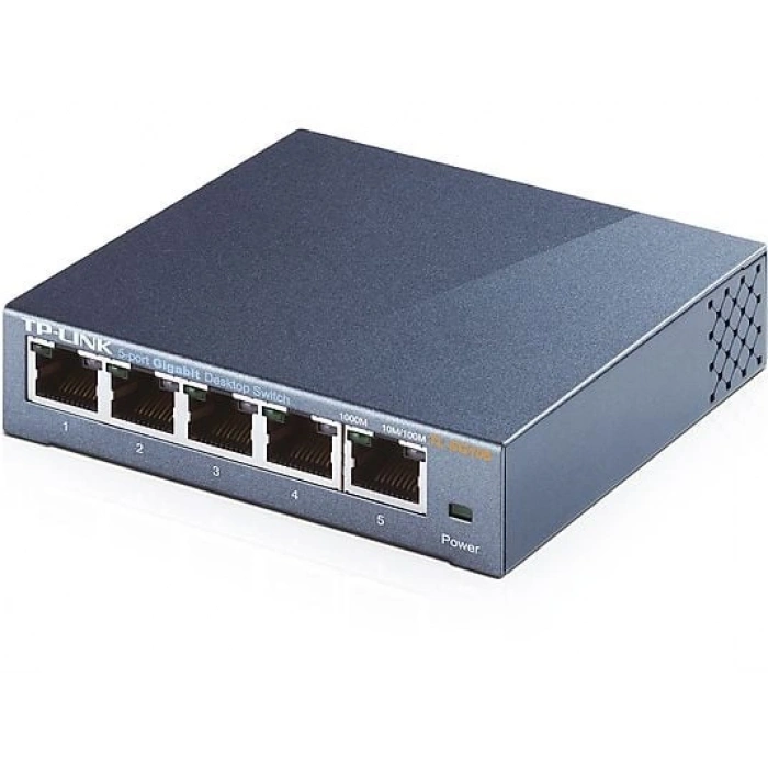 TP-LINK Tl-Sg105 5 Port Gigabit Masaüstü Switch (Çelik Kasa)
