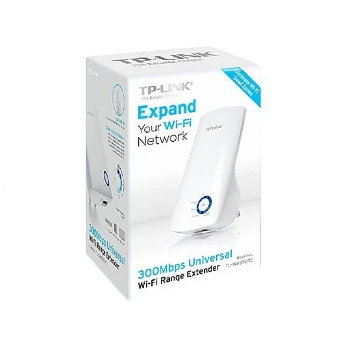 TP-LINK TL-WA850RE | Wi-Fi 4 Extender | N300 Mbps | 1 Ethernet | AP Modu | Kompakt | Kolay Kurulum