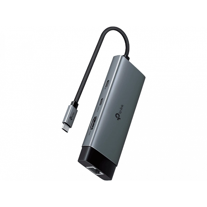TP-LINK UH6120C | USB-C 6-in-1 Hub | 4K HDMI | 1 Gbps Ethernet | 100W Şarj | USB-C & A Data | SD/microSD | Tak & Çalıştır