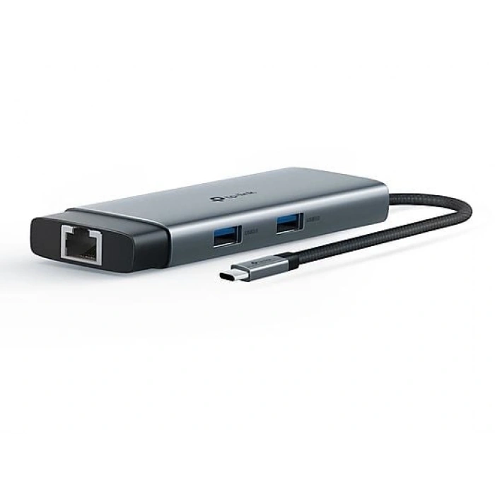 TP-LINK UH6120C | USB-C 6-in-1 Hub | 4K HDMI | 1 Gbps Ethernet | 100W Şarj | USB-C & A Data | SD/microSD | Tak & Çalıştır