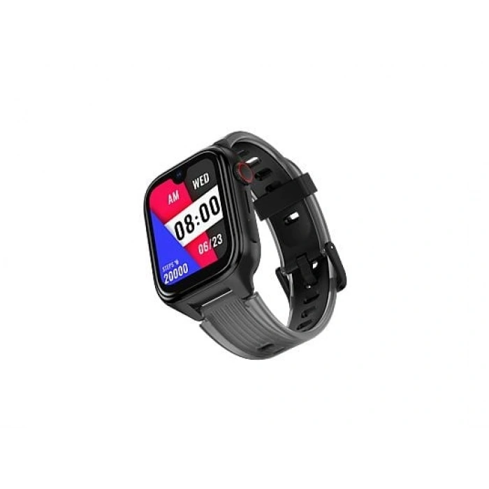 TTEC 2KSW03S Kidi Pro Amoled Ekranlı GPS 4G Sim Kartlı Akıllı Çocuk Saati Panter Siyahı