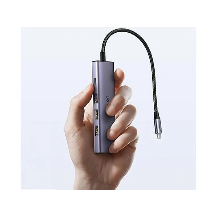 UGREEN 5-in-1 USB-C 100W PD 4K HDMI Hub Çoklayıcı, Gri, 15596