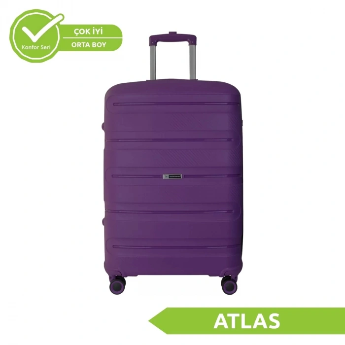 VEGMANN Atlas Polipropilen Orta Boy Valiz Violet