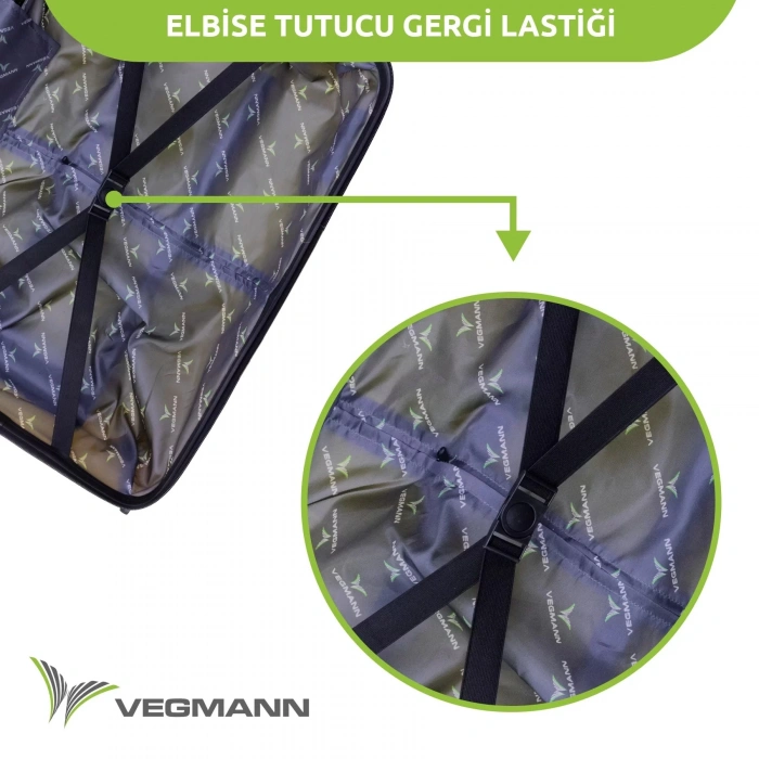 VEGMANN Atlas Polipropilen Orta Boy Valiz Violet