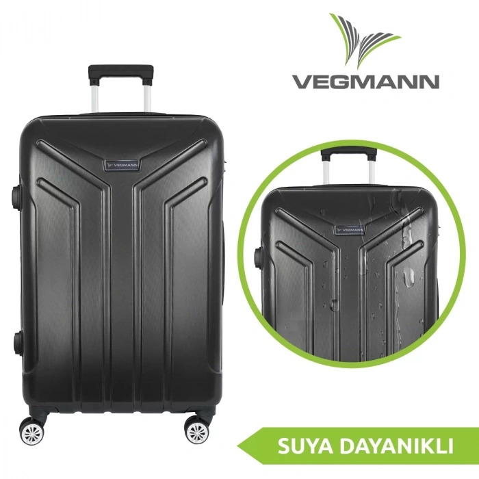 VEGMANN Vela ABS 3lü Valiz Seti Siyah