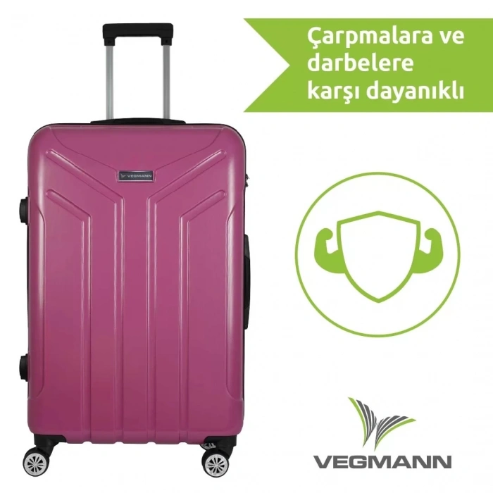 VEGMANN Vela ABS Büyük Boy Valiz Violet