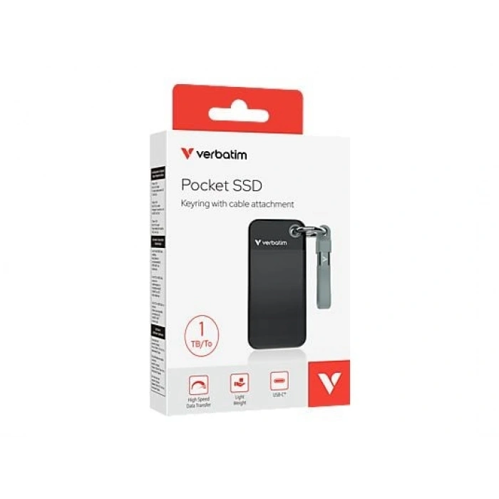 VERBATIM Pocket 1 TB USB 3.2 (1000Mb/s) Taşınabilir SSD Siyah Gri