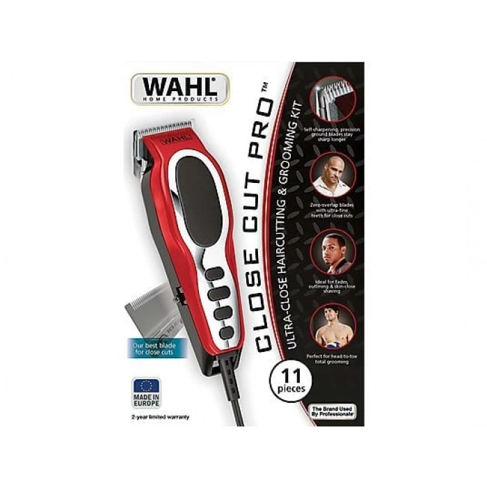 WAHL Close Cut Profesyonel Saç Kesme Makinesi Kırmızı
