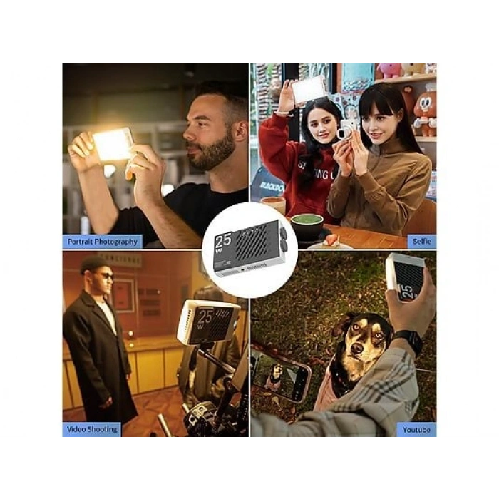 ZHIYUN Cinepeer CM25 25 W LED Işık Bicolor 2700K-6500K