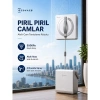 Ecovacs Premium Ultra Güçlü Winbot Omni Cam Temizleme Robotu 8000PA Güçlü Emiş, Tüm Camlar ve Düz Yüzeyler Için