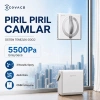 Ecovacs Istasyonlu Akıllı Cam Silme Robotu Kendinden Bataryalı Kablosuz Otomatik Pencere Temizleyici Yüksek Vakumlu Makine