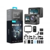 AKASO Brave 7 4K/30FPS 20MP, App Kontrollü, IPX8, Wi-Fi Dual Screen Aksiyon Kamera ve Aksesuar Seti