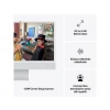 APPLE 24-inch iMac with Retina 4.5K display: Apple M4 chip with 10‑core CPU and 10‑core GPU, 16GB, 512GB SSD - Gümüş