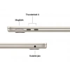 APPLE MacBook Air/Apple M4 İşlemci (10 Çekirdek CPU-10 Çekirdek GPU)/24GB RAM/512GB SSD/13.6/Starlight MC6A4TU/A