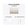 APPLE MacBook Air/Apple M4 İşlemci (10 Çekirdek CPU-10 Çekirdek GPU)/24GB RAM/512GB SSD/13.6/Starlight MC6A4TU/A