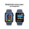 APPLE Watch SE GPS 44mm Silver Aluminium Case with Denim Sport Band - M/L