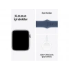 APPLE Watch SE GPS 44mm Silver Aluminium Case with Denim Sport Band - M/L