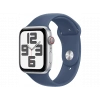 APPLE Watch SE GPS + Cellular 2024  44mm Silver Aluminium Case with Denim Sport Band - M/L